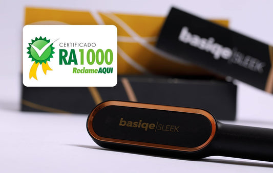 Escova alisadora Basiqe Sleek Gold